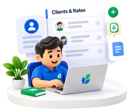 Add your parties and franchise rates in FR-Billing